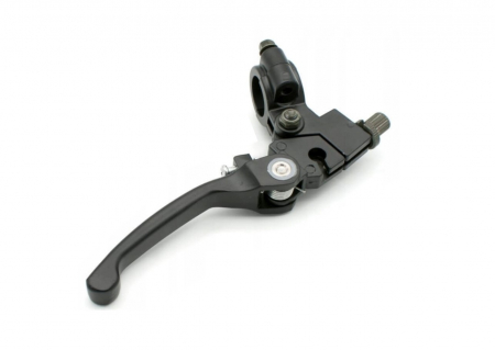 Suport si maneta ambreiaj, potrivire universala motocross, rabatabila, culoare negru, prindere 22mm [1]