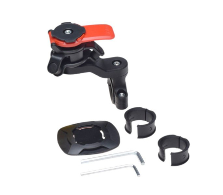 Suporti telefon & Audio - Suport Smartphone, prindere ghidon cu clema, culoare negru/rosu