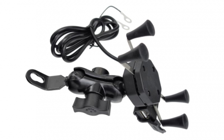 Suport telefon cu priza usb, 2 tipuri de prindere [2]