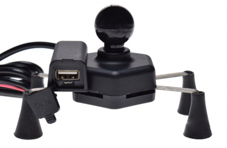 Suport telefon cu priza USB, prindere fixa [1]