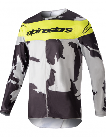 Tricouri - Tricou atv/cross ALPINESTARS Rac-Tact Camo, culoare galben/gri, marime M