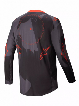 Tricou atv/cross Alpinestars Racer Hollow, culoare gri/portocaliu, marime 2XL [1]