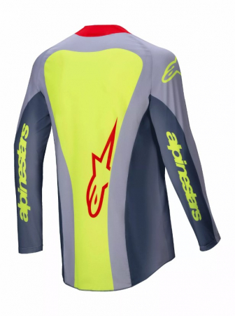 Tricou atv/cross Alpinestars Techstar Melt, culoare rosu/galben/gri, marime 2XL [1]