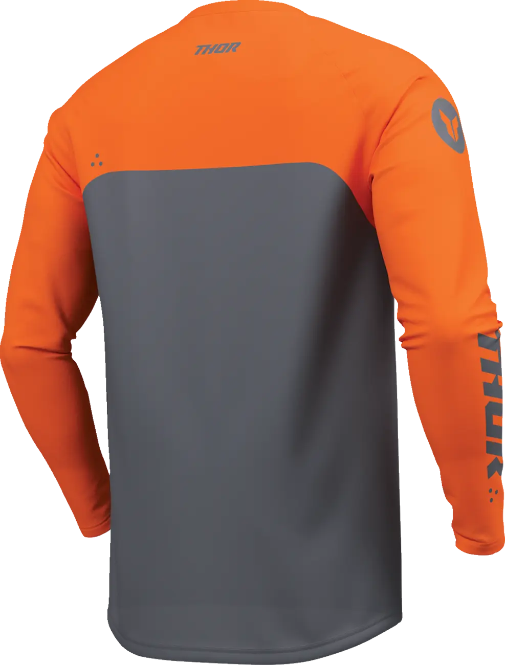 Tricou atv/cross copii Thor Ridemode Menace, culoare gri/portocaliu, marime YS [3]
