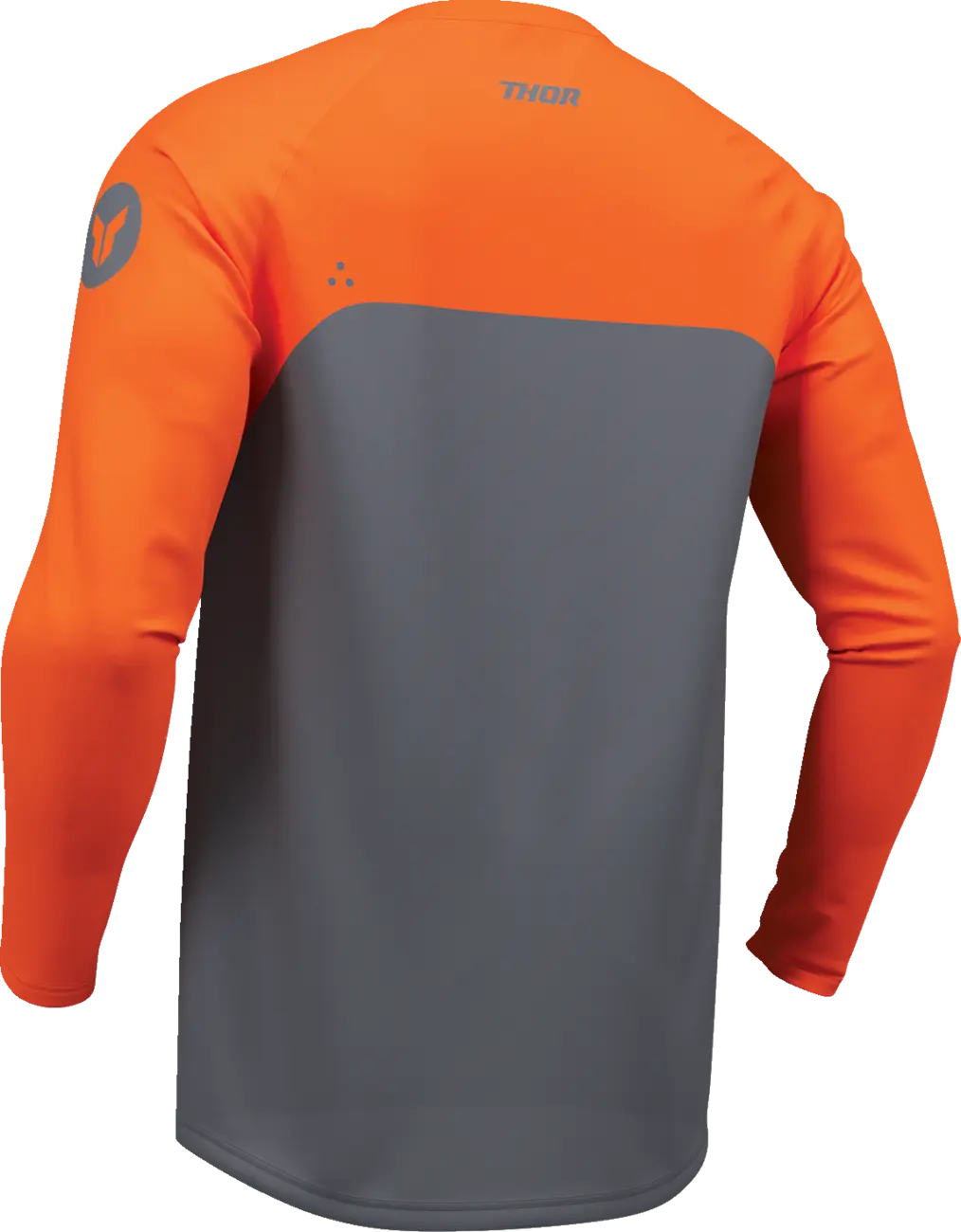 Tricou atv/cross copii Thor Ridemode Menace, culoare gri/portocaliu, marime YS [1]