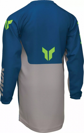 Tricou atv/cross copii Thor LaunchMode Forge, culoare albastru/gri, marime Y2XS [3]