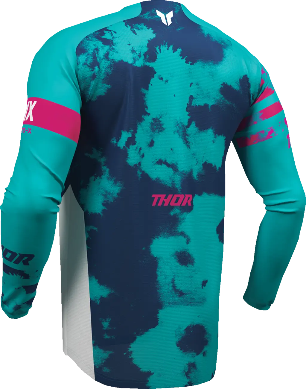 Tricou atv/cross copii Thor Launchmode Bleach, culoare turcoaz, marime YL [1]