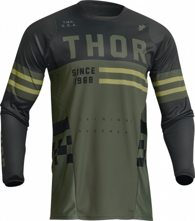 Tricouri - Tricou atv/cross copii Thor Pulse Combat, culoare army, marime YS