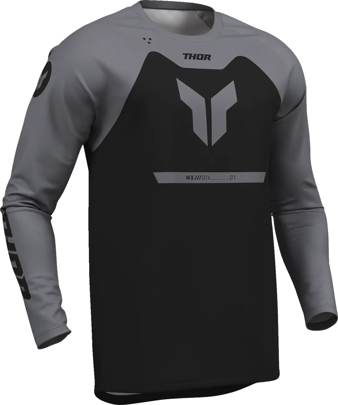 Tricou atv/cross copii Thor Ridemode Menace, culoare negru/gri, marime 2YXS [2]