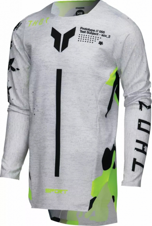 Tricouri - Tricou atv/cross copii Thor SportMode Riot, culoare gri/negru, marime YM