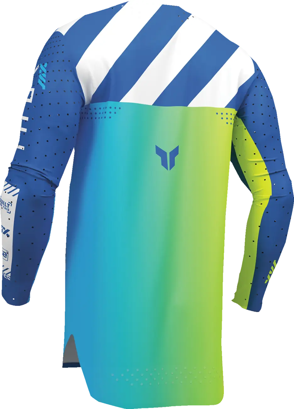Tricou atv/cross copii Thor Sportmode Synth, culoare albastru/verde, marime YM [1]