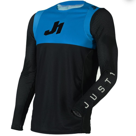 Tricouri - Tricou atv/cross Just1 J-Flex Dual, culoare negru/albastru, marime S