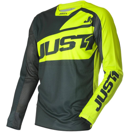 Tricouri - Tricou atv/cross Just1 J-Force Vertigo, culoare gri/galben fluo, marime S