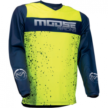 Echipament Cross  & ATV - Tricou atv/cross MooseRacing Qualifier, culoare albastru/fluo, marime S