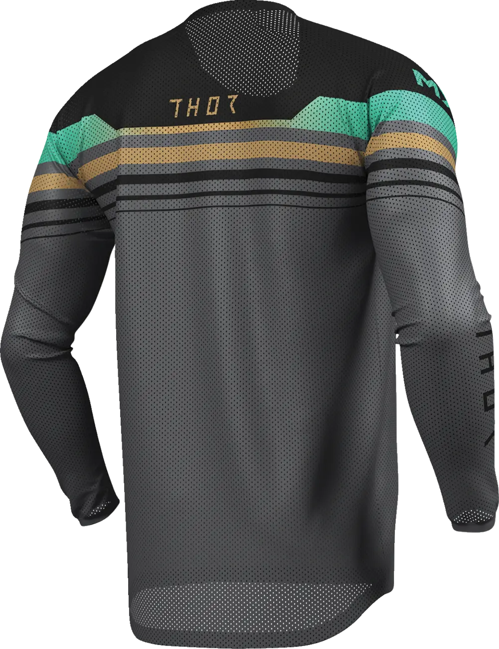 Tricou atv/cross Thor Launchmode Air Raptor, culoare gri/negru, marime 3XL [3]