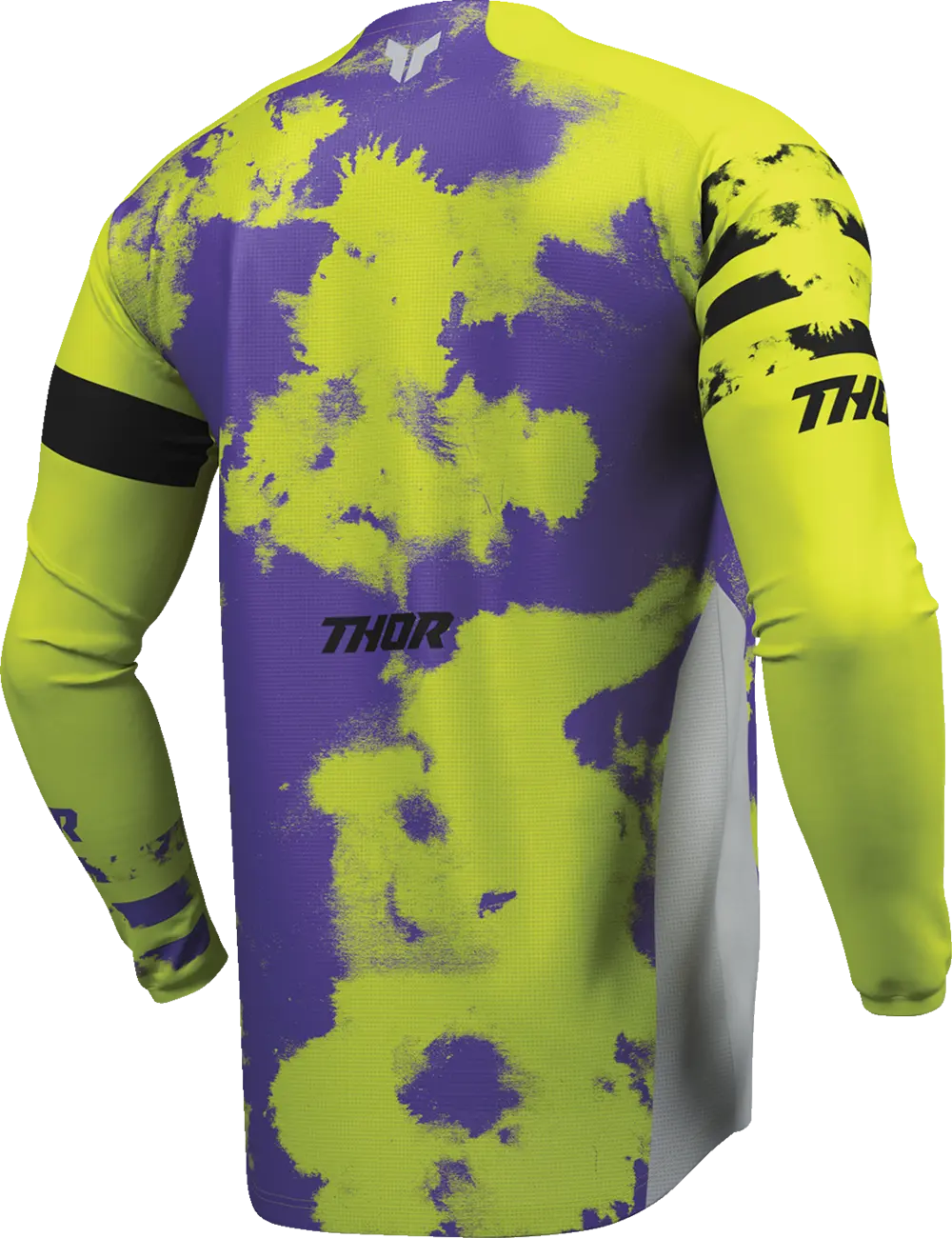 Tricou atv/cross Thor Launchmode Bleach, culoare galben fluo/mov, marime XL [3]