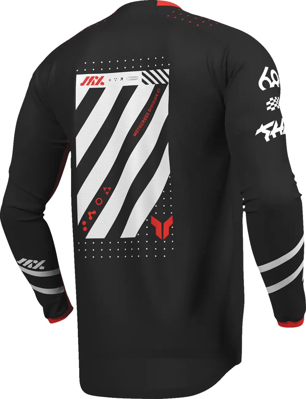 Tricou atv/cross Thor Launchmode Futura, culoare negru/rosu, marime XL [3]