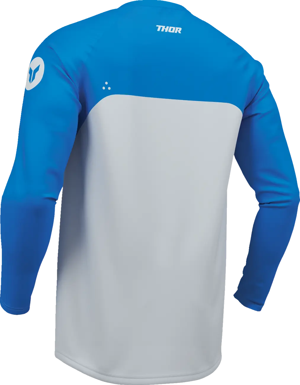 Tricou atv/cross Thor Ridemode Menace, culoare gri/albastru, marime 2XL [1]