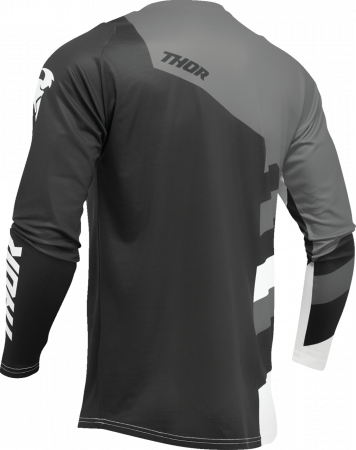 Tricou atv/cross Thor Sector Checker, culoare negru/gri, marime 2XL [1]
