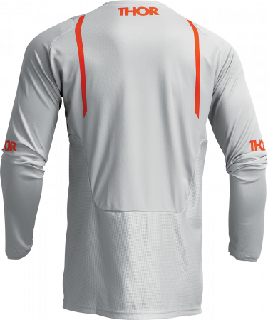 Tricou motocross/enduro Thor Pulse Mono, culoare gri/portocaliu, marime XL [1]