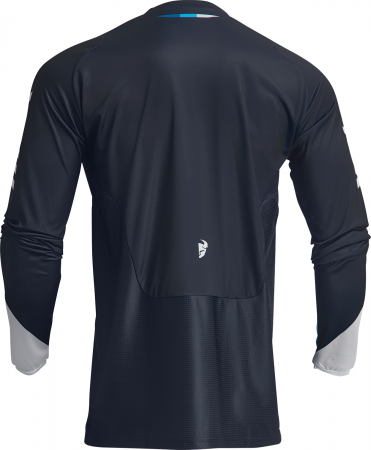 Tricou motocross/enduro Thor Pulse Tactic, culoare belumarin/alb, marime 3XL [1]