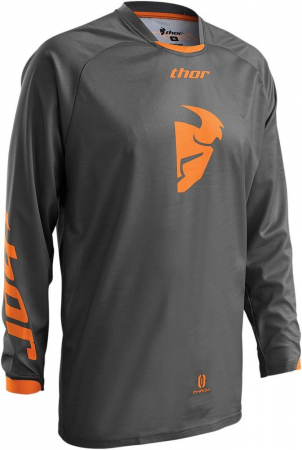 Tricouri - Tricou motocross Thor Phase Off Road culoare gri/portocaliu marime L