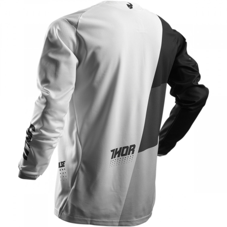 Tricouri - Tricou motocross Thor  S7 Plus AKV alb/negru, XL