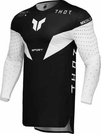 Tricouri - Tricou Thor SportMode Strike, culoare negru/alb, marime L