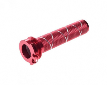 Suspensie Cadru - Tub acceleratie moto din aluminiu, culoare rosu, pentru Yamaha Suzuki Kawasaki