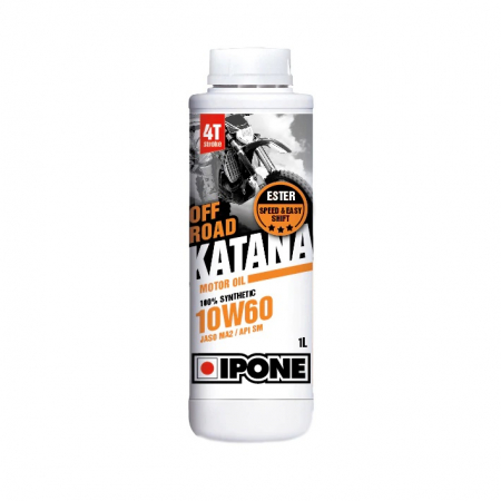 Ulei 4T - Ulei moto 4T Ipone Katana Off Road 10W60 100% Sintetic  ESTER - JASO MA2 - API SM, 1L