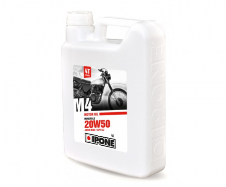 Ulei 4T - Ulei moto 4T Ipone M4 20W50 Mineral - JASO MA2 - API SJ, 4L