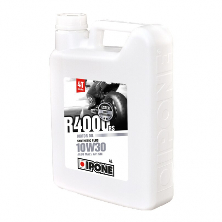 Ulei 4T - Ulei moto 4T Ipone R4000 RS 10W30 Sintetic Plus  ESTER - JASO MA2 - API SM, 4L