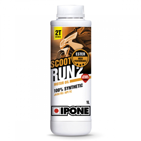 Ulei 2T - Ulei scuter 2T Ipone Scoot Run 2 100% Sintetic  ESTER FRAISE - JASO FD - API TC, 1L