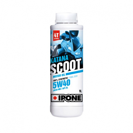 Uleiuri & Intretinere - Ulei scuter 4T Ipone Katana Scoot 5W40 100% Sintetic - JASO MB -API SL, 1L