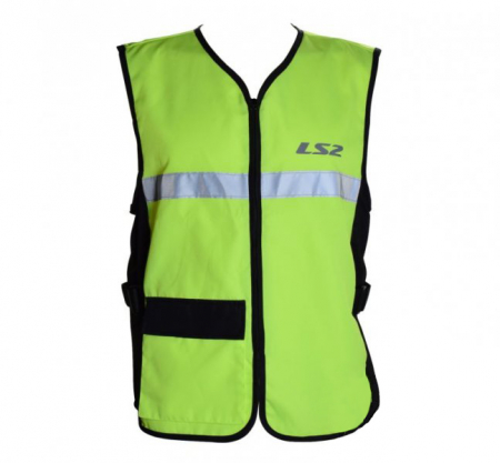 Echipament Strada - Vesta reflectorizanta,motociclisti LS2 Hight-vision, marime L
