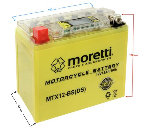 Baterie moto atv (I-Gel) MTX12-BS cu display digital