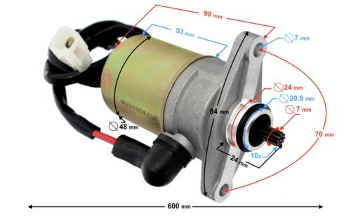 Electromotor scuter 4T, 10 dinti