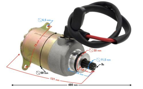 Electromotor scuter 4T 125cc , 9 dinti