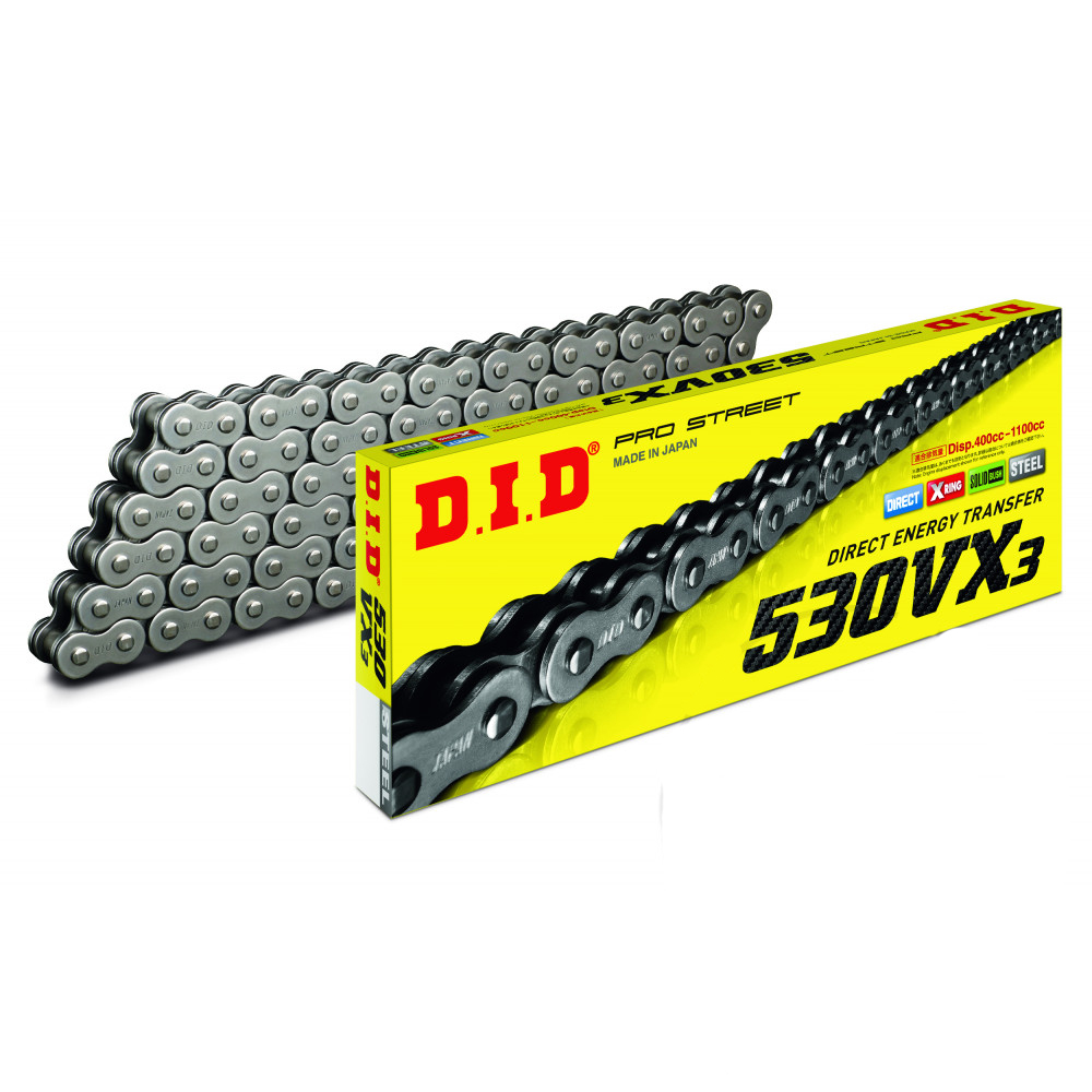 Lanț de transmisie D.I.D X-Ring 530VX3 110 zale, deschis, cu za de legătură tip nitui