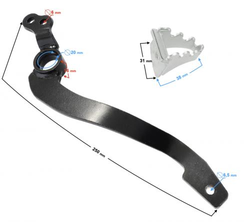 Pedala frana Barton NXT150