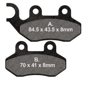 Set placute frana Carbon Scooter EBC Alternativ: 7872278