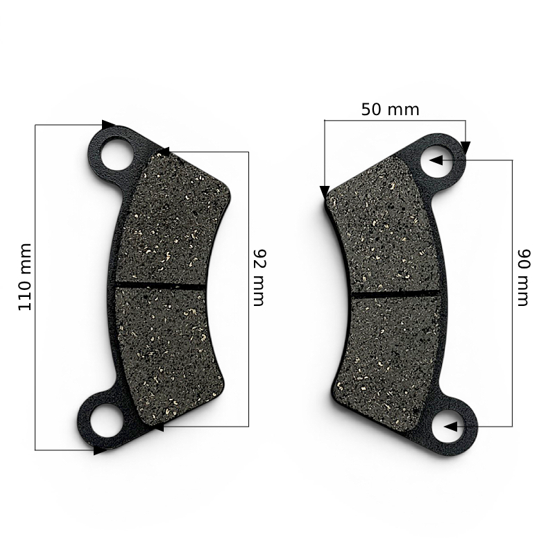 Set placute frana spate ATV Asix 250-300cc