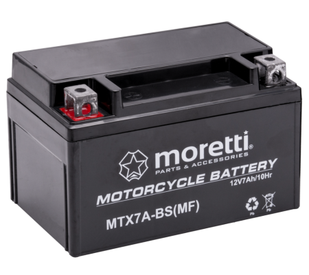 Baterii - Acumulator Moretti AGM (Gel) MTX7A-BS, 12V, 7ah