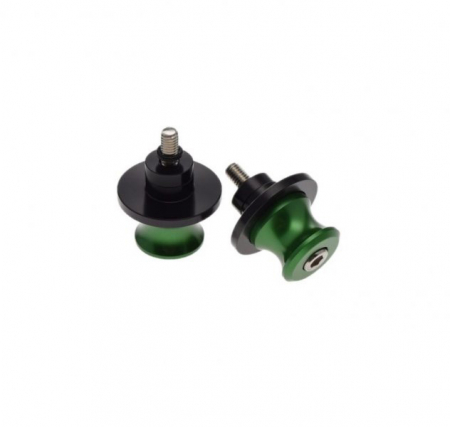 Standere - Adaptor pentru bascula moto, stander cu gheare, filet M6x1, culoare verde