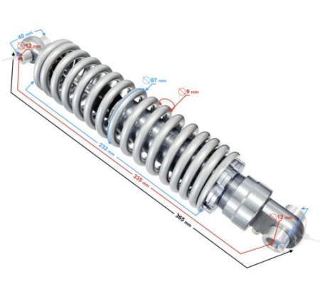 SUSPENSIE CADRU - Amortizor spate atv Barton Discover 200