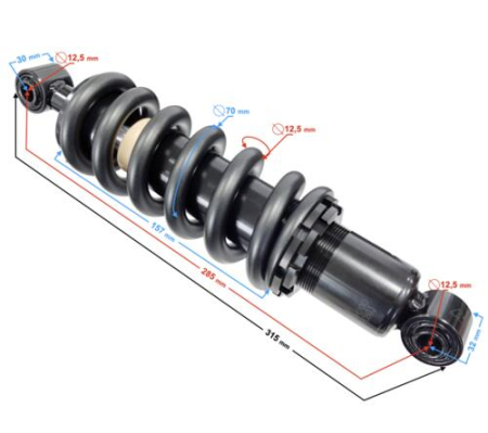 SUSPENSIE CADRU - Amortizor spate VOGE 125R