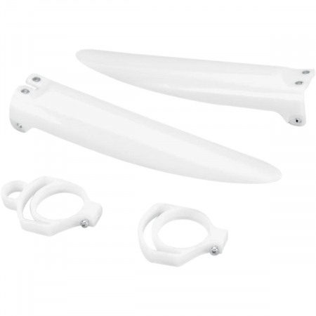 Suspensie Cadru - Aparatori telescoape fata Kawasaki KX85/01-13, albe