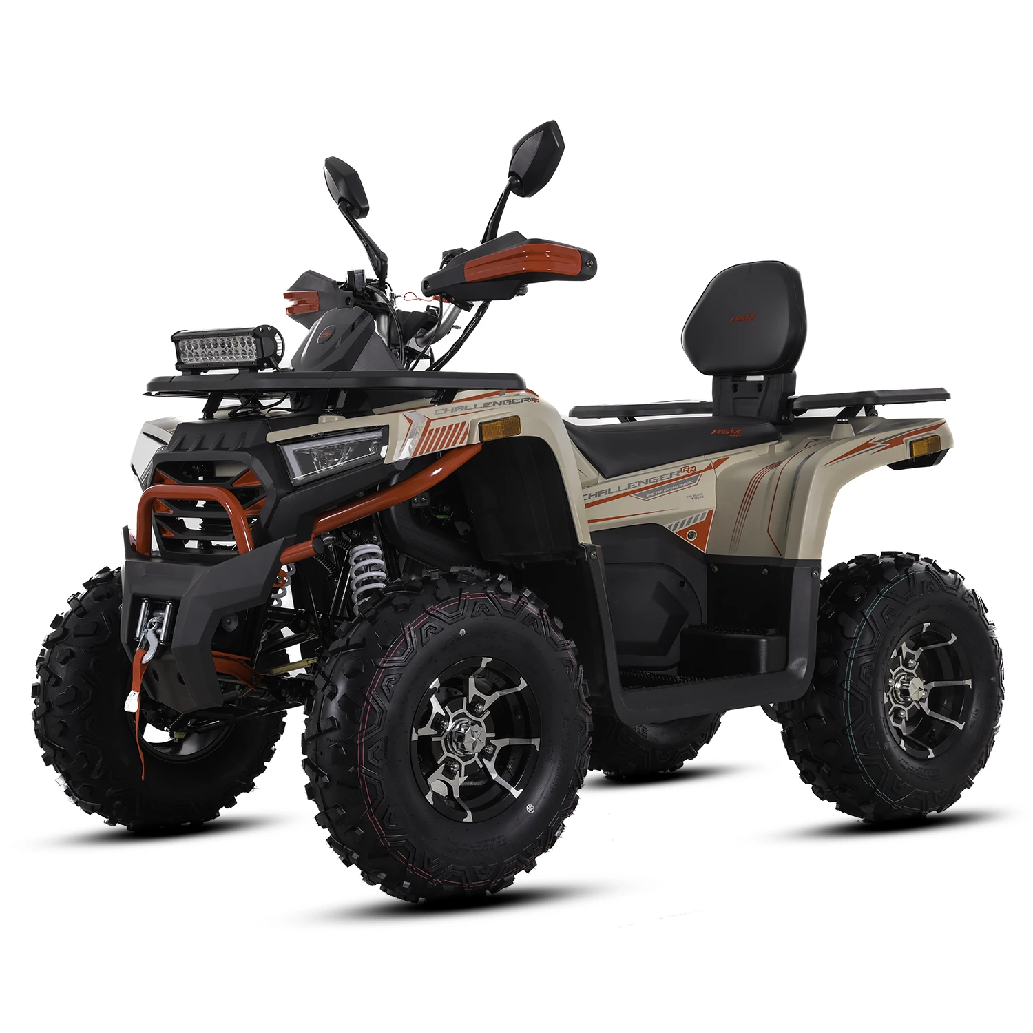 Motociclete & ATV - ATV Asix Challenger 250cc, roti 10 inch, 1+1 viteze, culoare crem/rosu