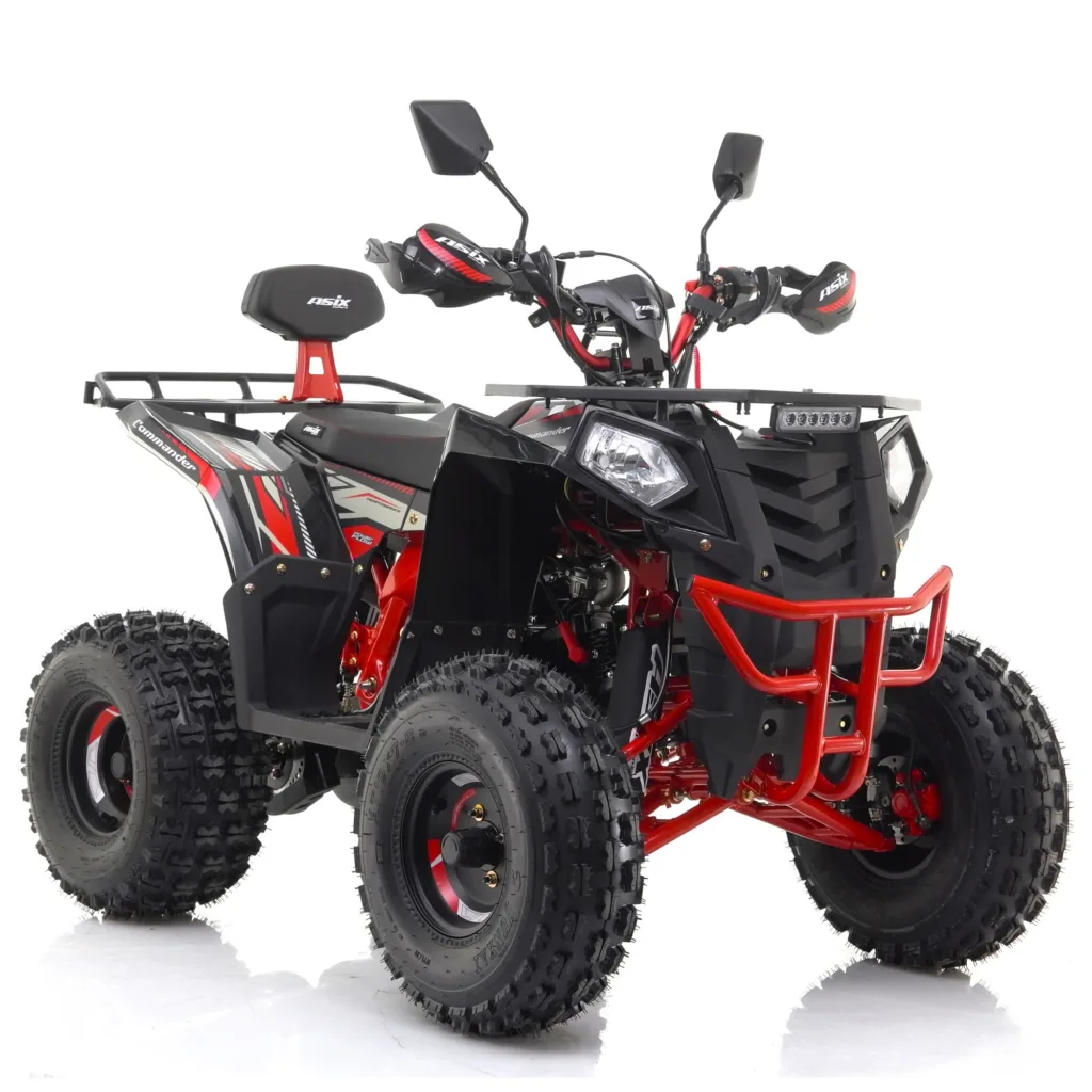 MOTOCICLETE & ATV - ATV Asix Comander 125cc, roti 8", 1+1 viteze, culoare negru/rosu