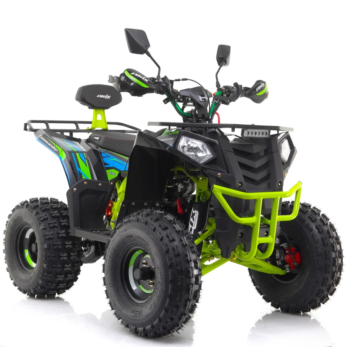 MOTOCICLETE & ATV - ATV Asix Comander 125cc, roti 8", 1+1 viteze, culoare negru/lime